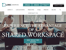 Tablet Screenshot of linkcoworking.com